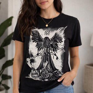 Sleep Token Band Shirt Black Graphic Tee Metal Goth Unisex T Shirt Size Small